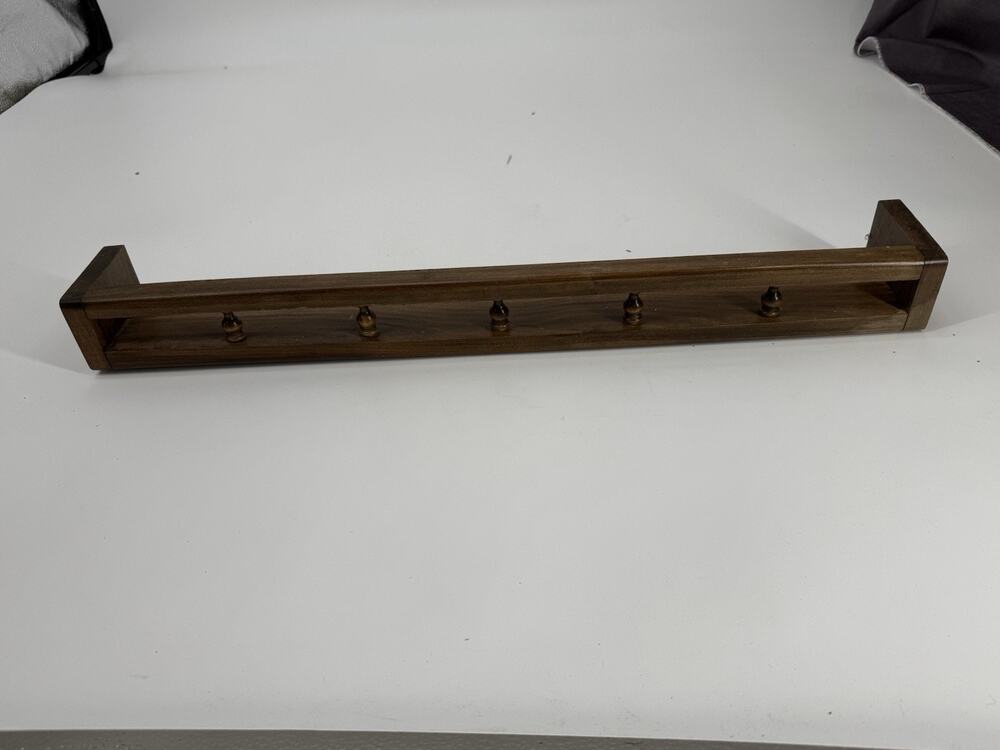 VTG Homco Home Interiors Wood Wall Display Shelf Ledge Spindle Plate Rail 24"